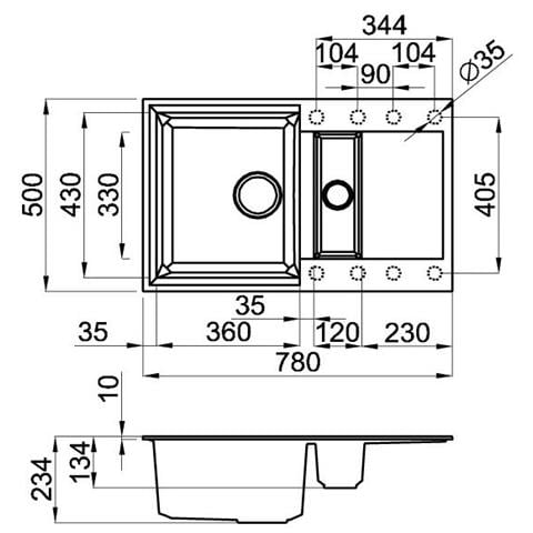 LAV. EASY 325 78x50 2VG BIANCO TITANO 68 BIANCO TI - Foto 1